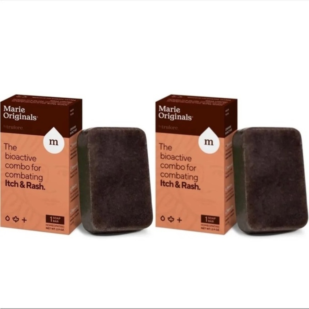2x Marie Originals Natural Itch Relief Bar Soap Bites Soothes Itchy Skin New